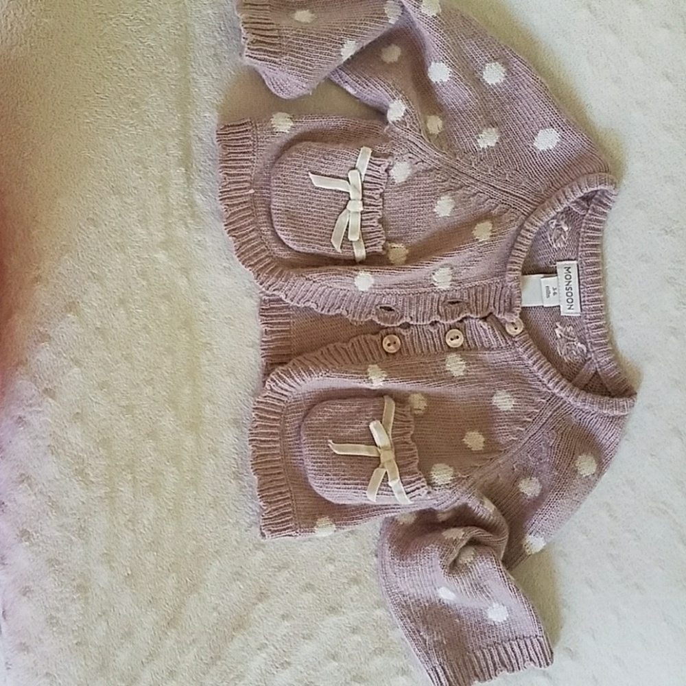 Monsoon 3 to 6 months sweater super soft